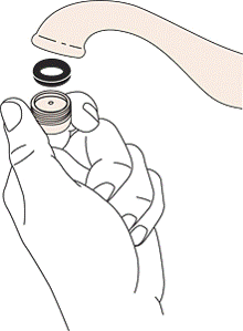Remove the aerator, and sealing gasket if present